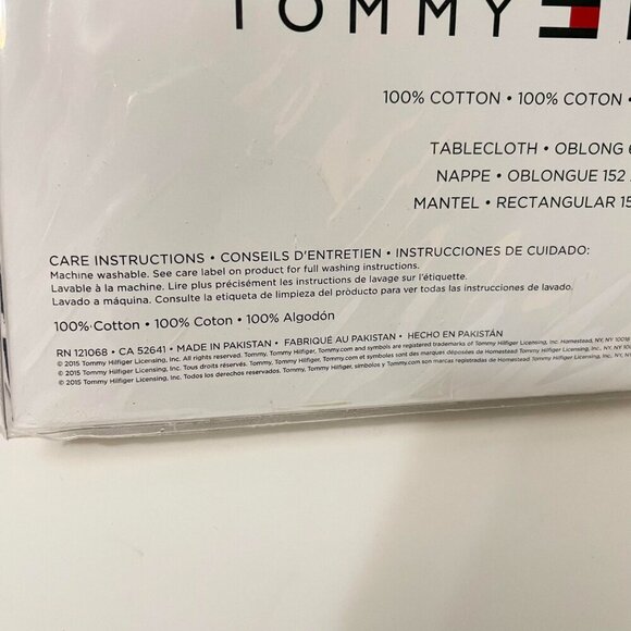 Tommy Hilfiger Cotton Tablecloth Oblong 60" x 120" - Picture 12 of 15
